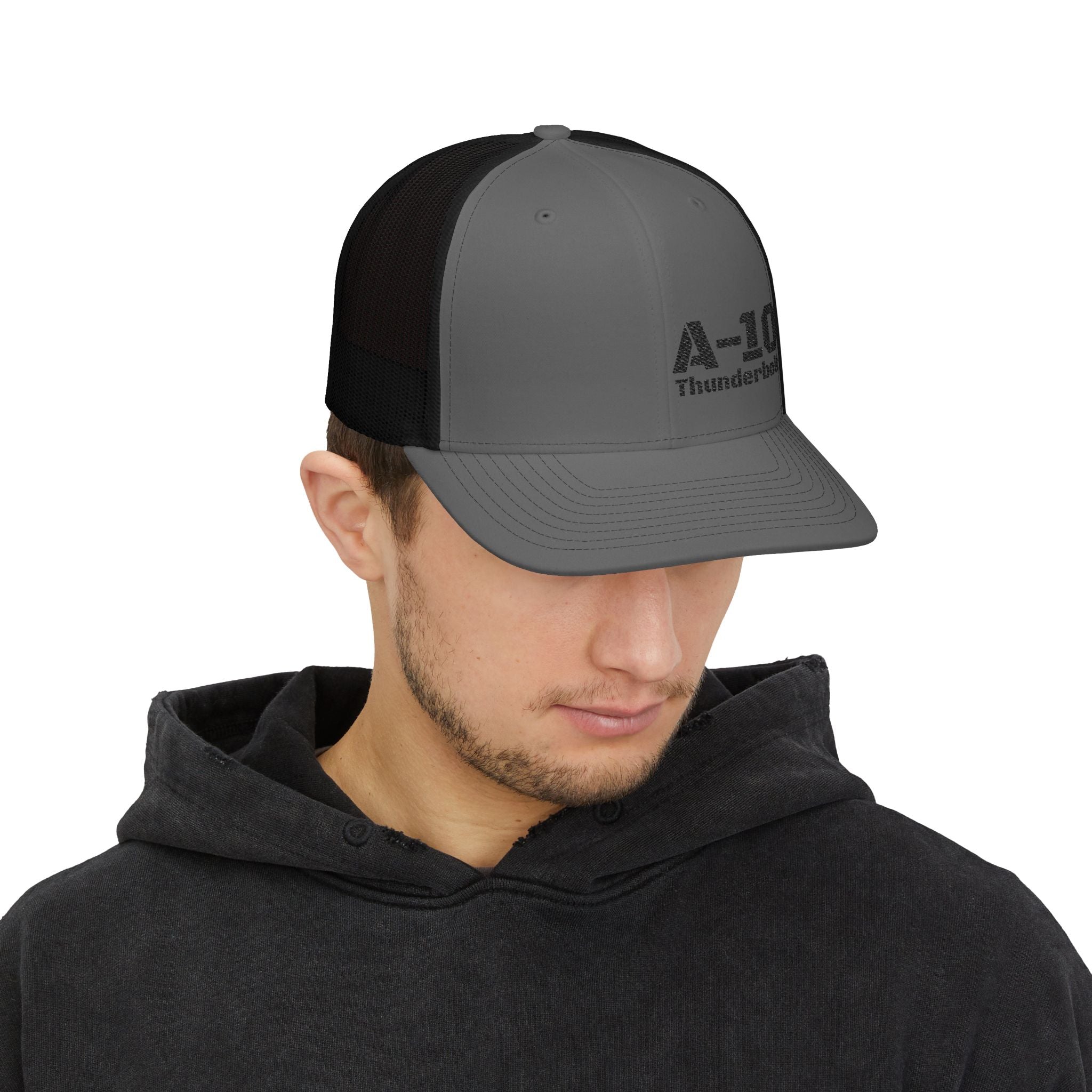 A-10 Thunderbolt Snapback Trucker Cap — Military Aviation Mesh Hat
