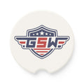 Soapstone Car Coaster — Vintage American Shield Logo Car Cup Holder Coaster