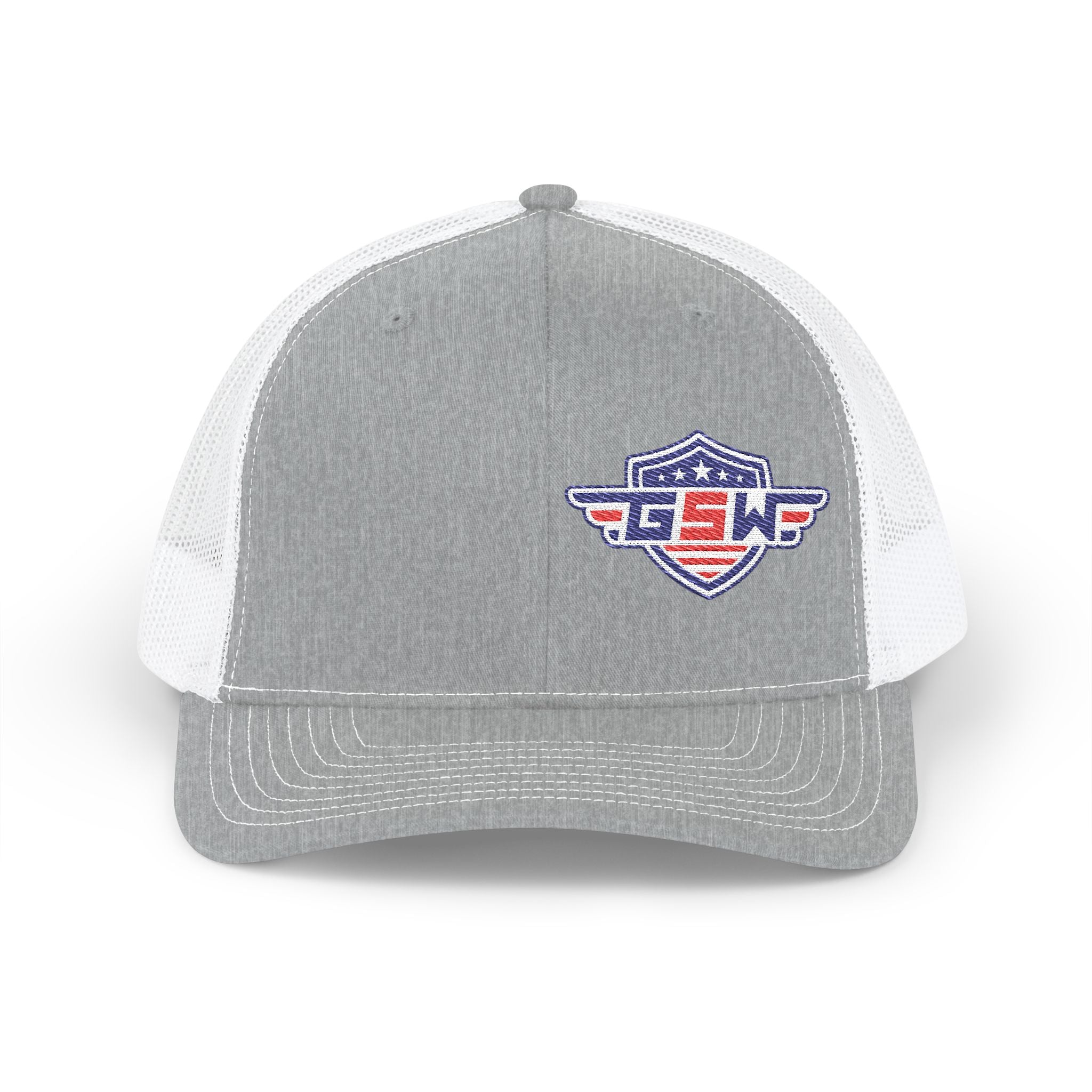 Trucker Cap — Retro Shield Patch "GSWF" Snapback