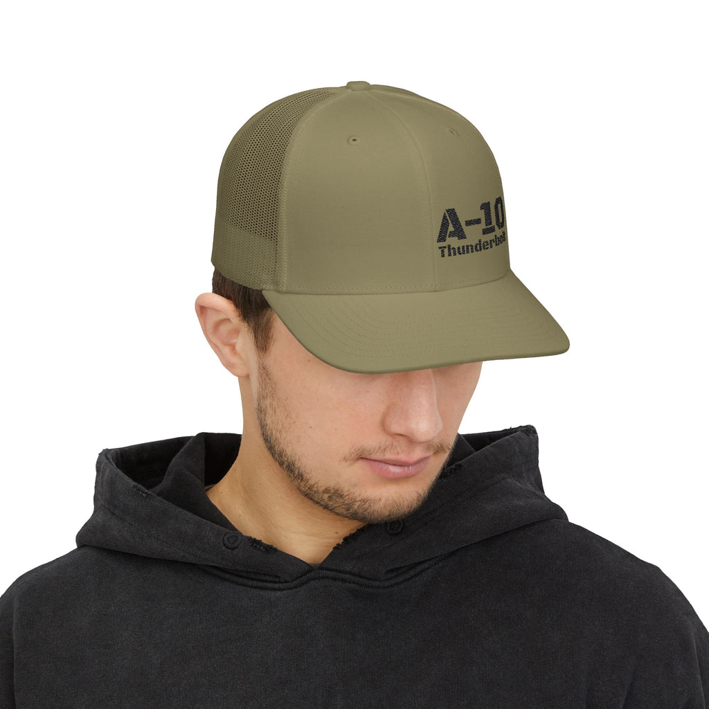 A-10 Thunderbolt Snapback Trucker Cap — Military Aviation Mesh Hat