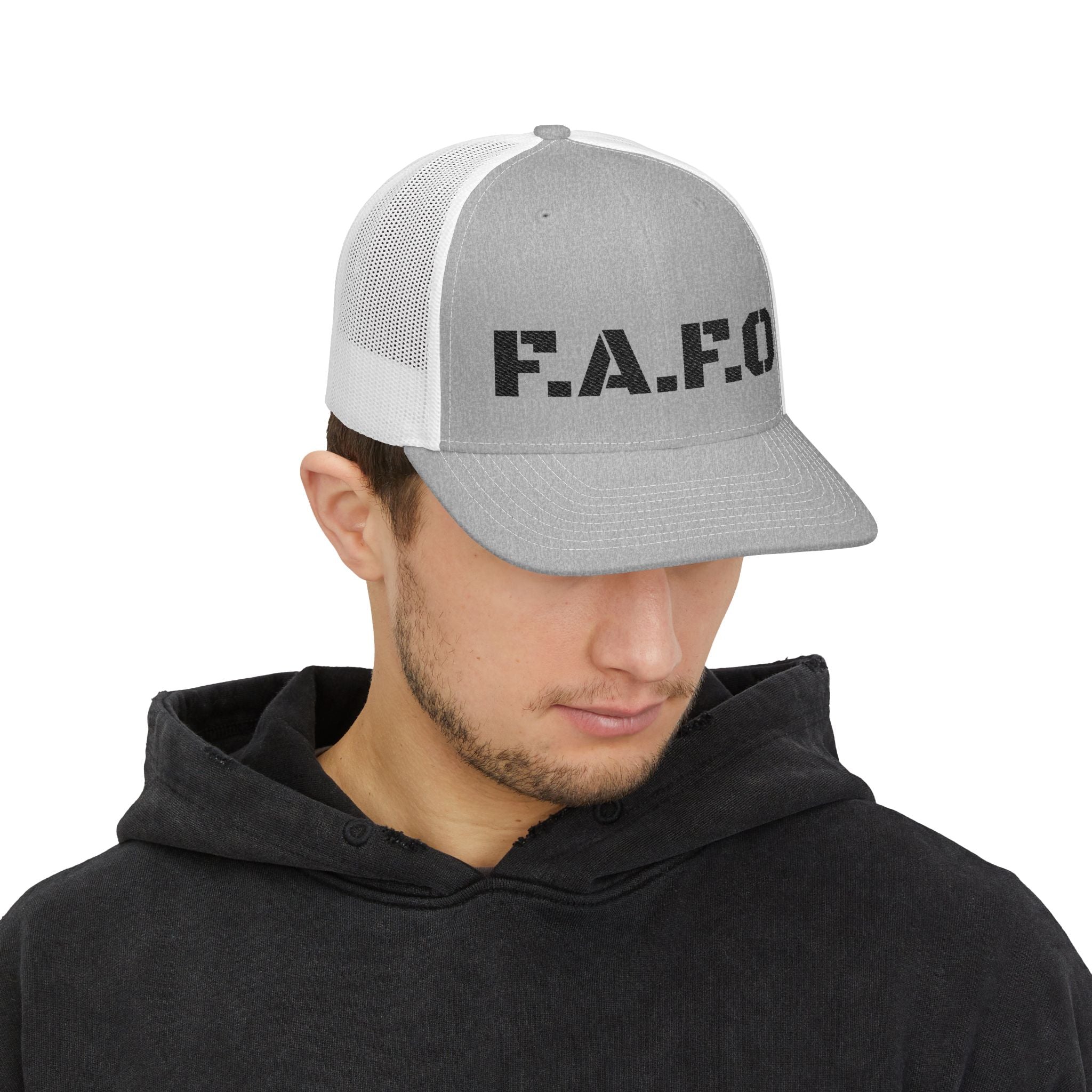 Trucker Cap — F.A.F.O. Distressed Logo Snapback