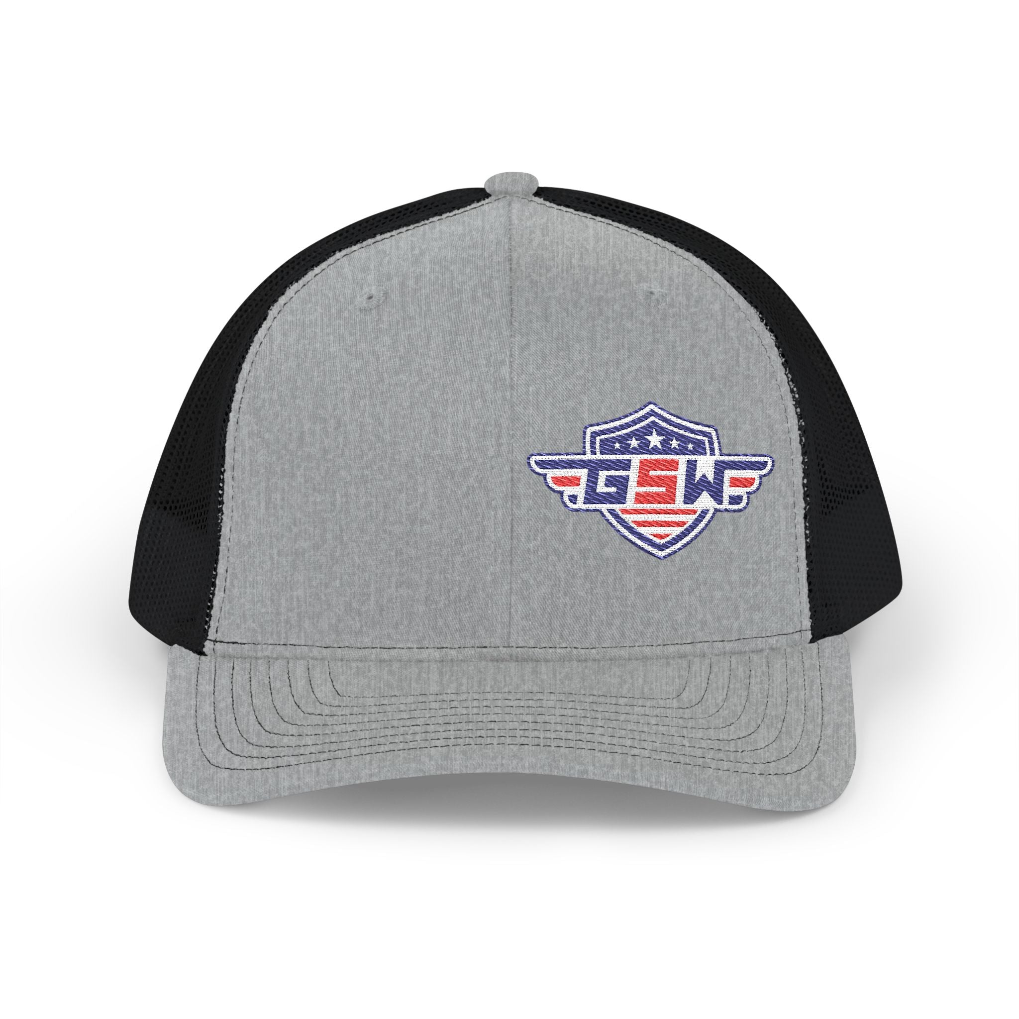 Trucker Cap — Retro Shield Patch "GSWF" Snapback