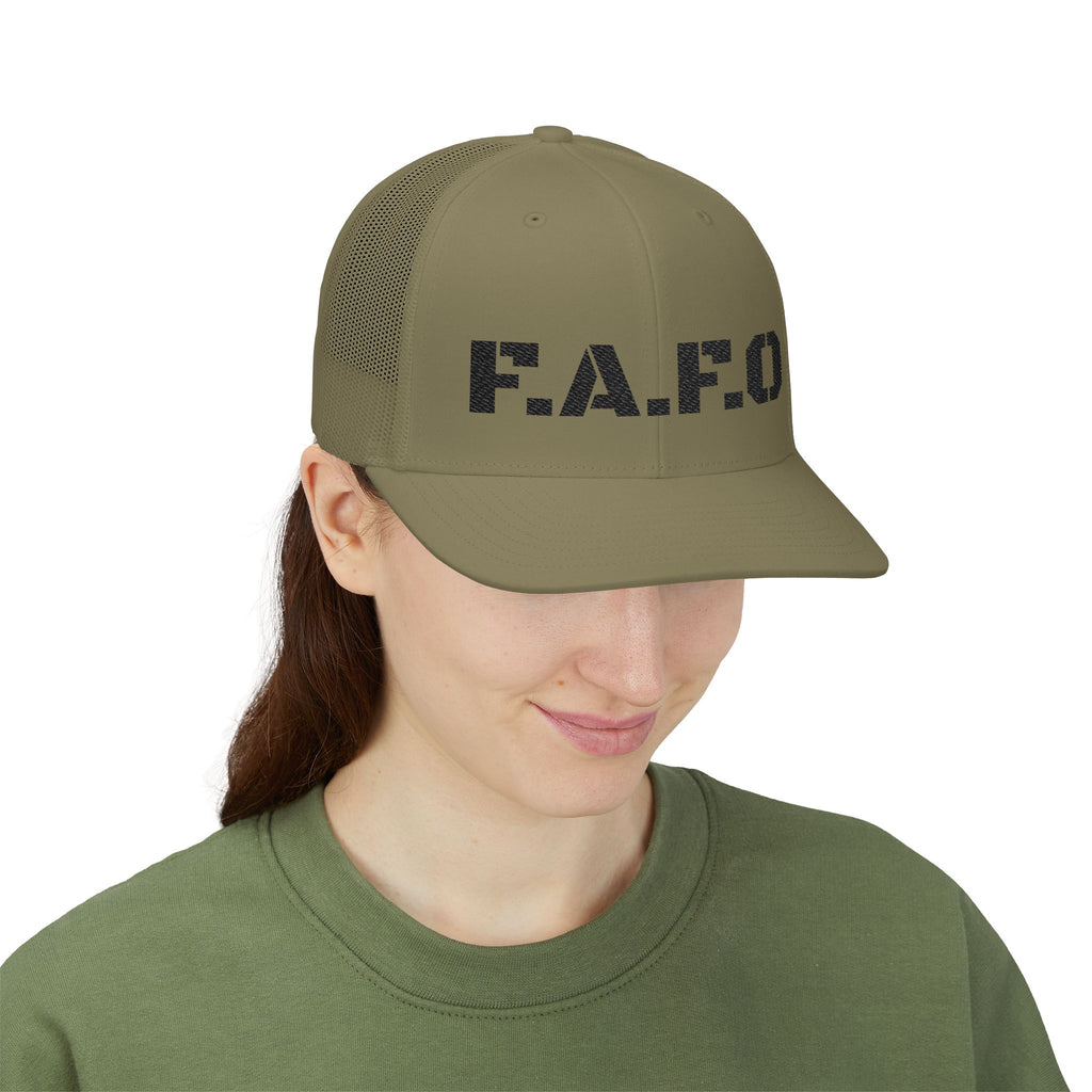 Trucker Cap — F.A.F.O. Distressed Logo Snapback