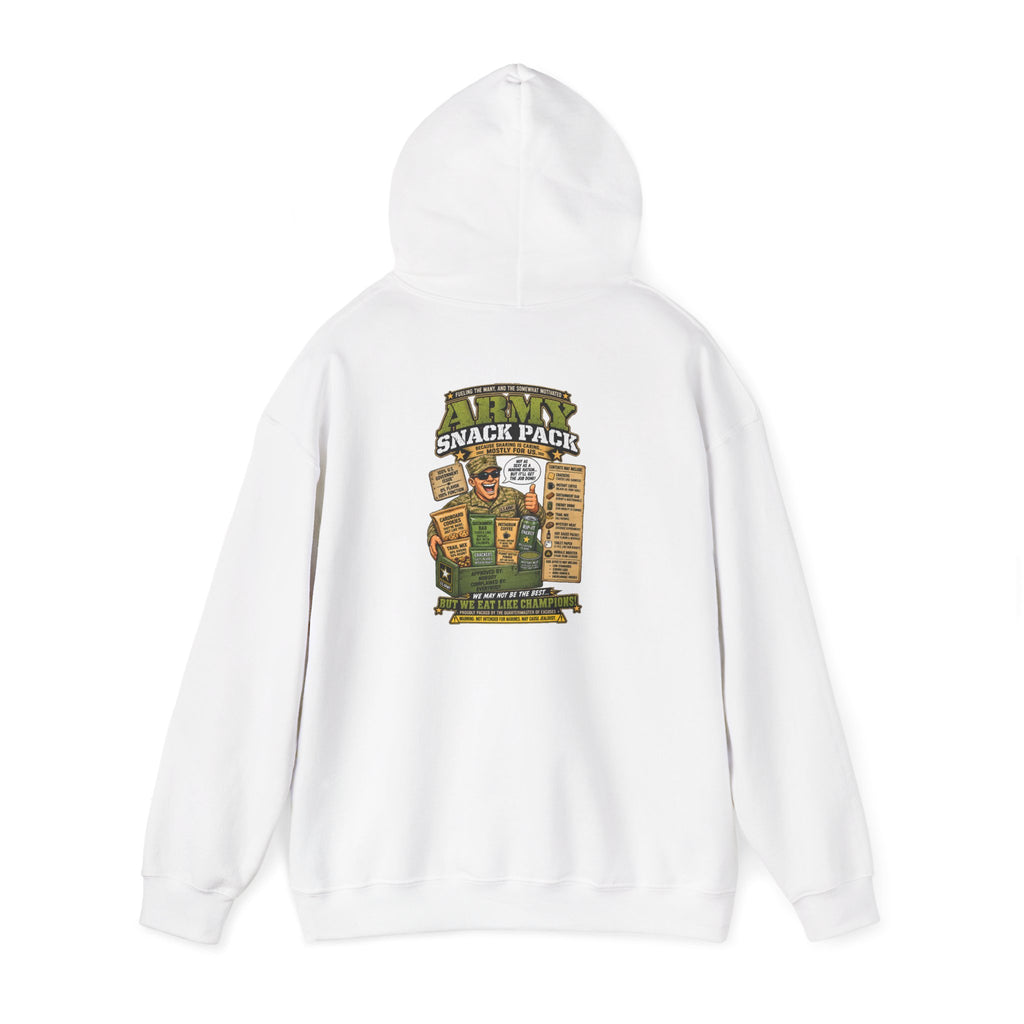 Snack Pack Hoodie — Military-Inspired Tactical Ranger Graphic Sweatshirt