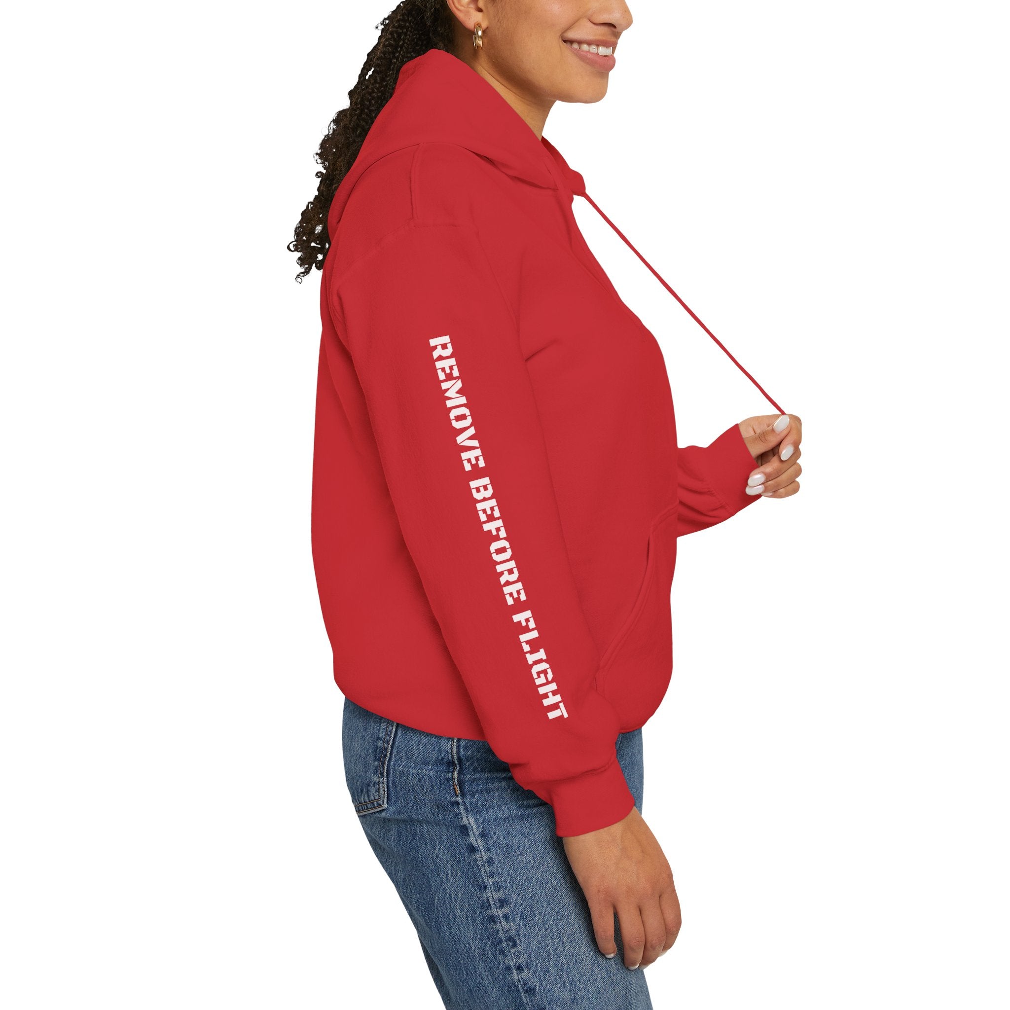 Small Retro Wings Logo Hoodie — Vintage Pilot Badge Chest Sweatshirt