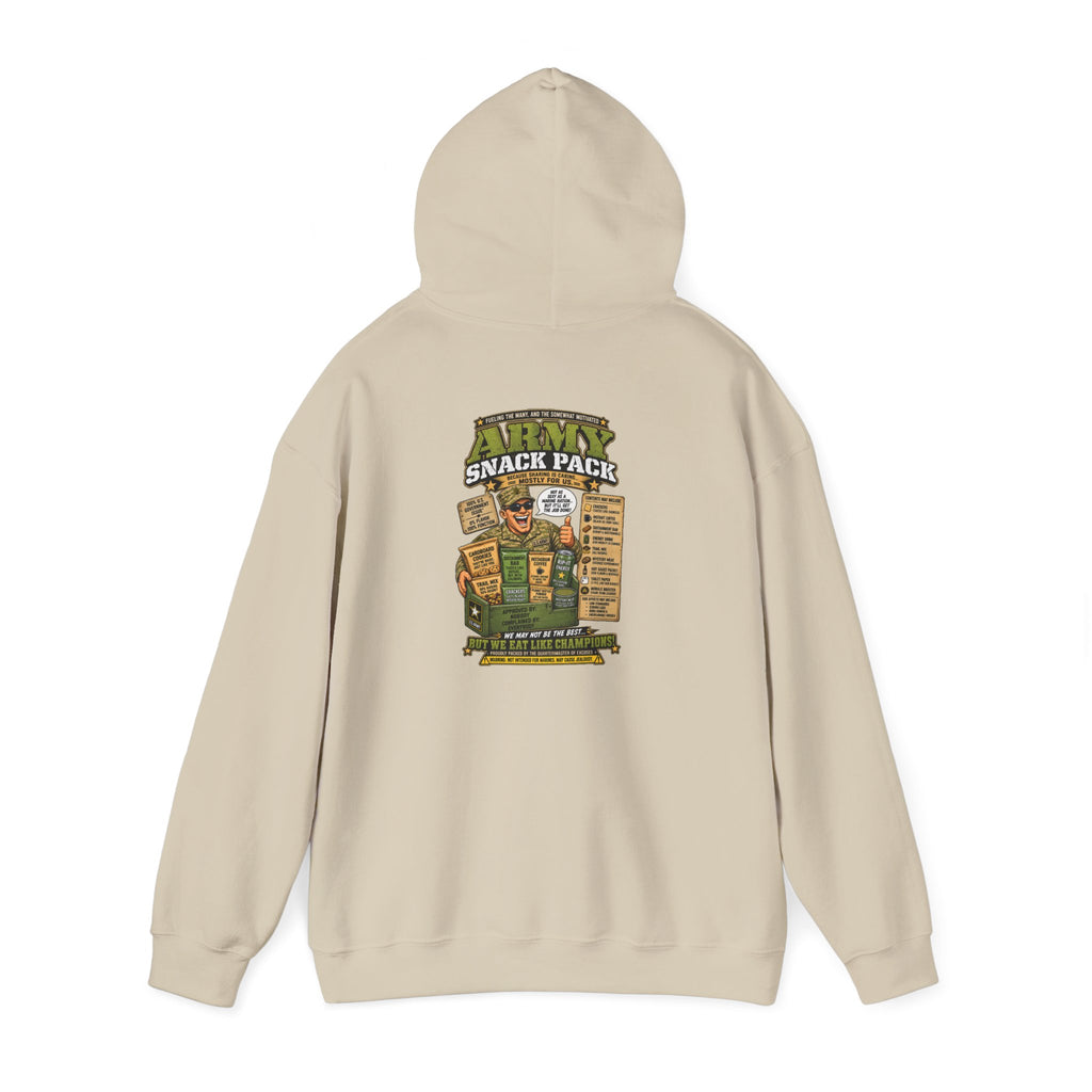 Snack Pack Hoodie — Military-Inspired Tactical Ranger Graphic Sweatshirt