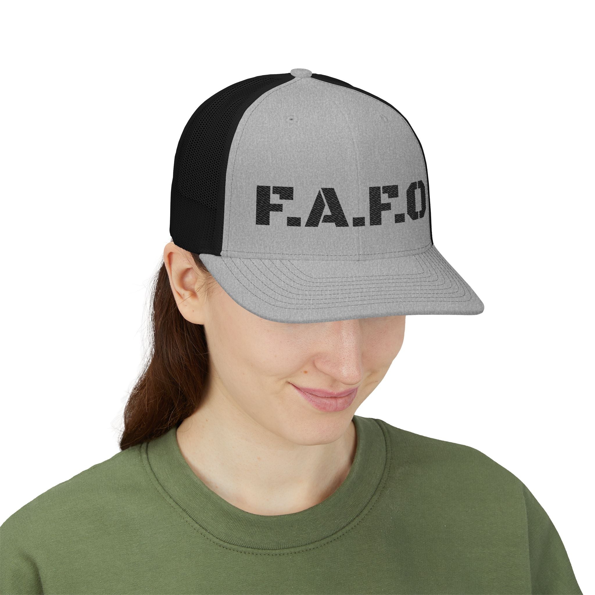 Trucker Cap — F.A.F.O. Distressed Logo Snapback
