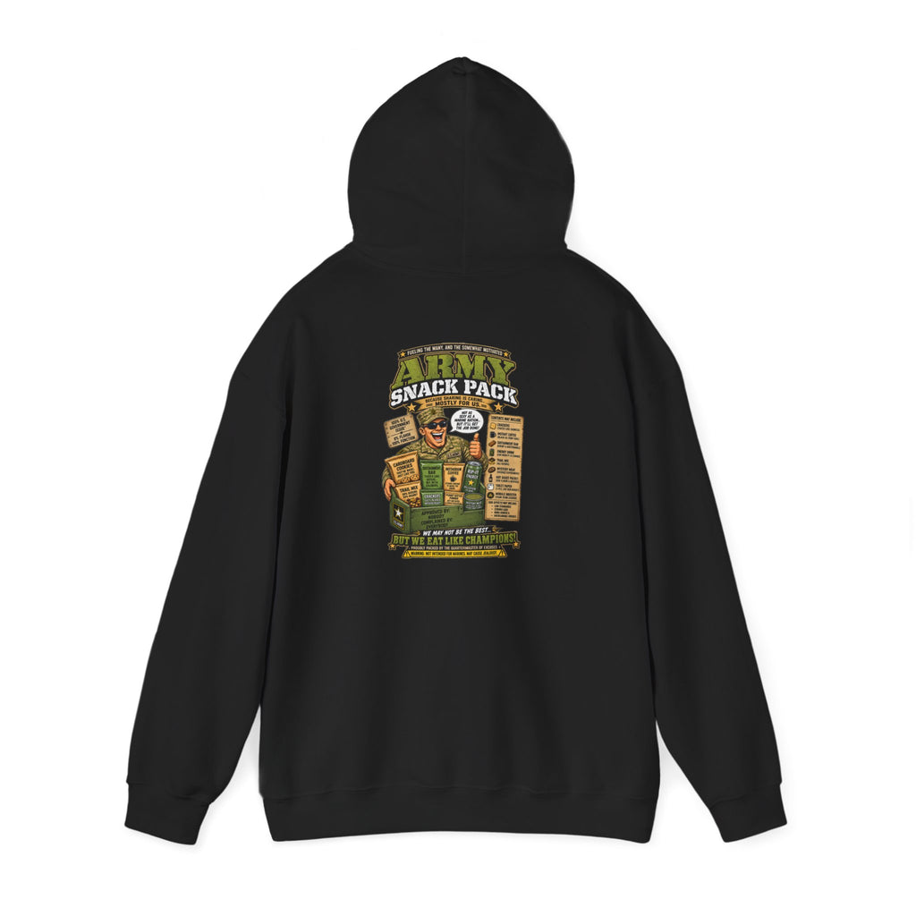 Snack Pack Hoodie — Military-Inspired Tactical Ranger Graphic Sweatshirt