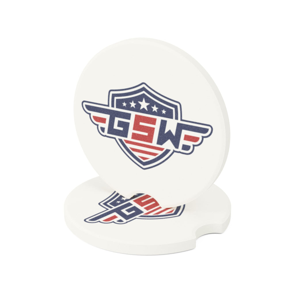 Soapstone Car Coaster — Vintage American Shield Logo Car Cup Holder Coaster