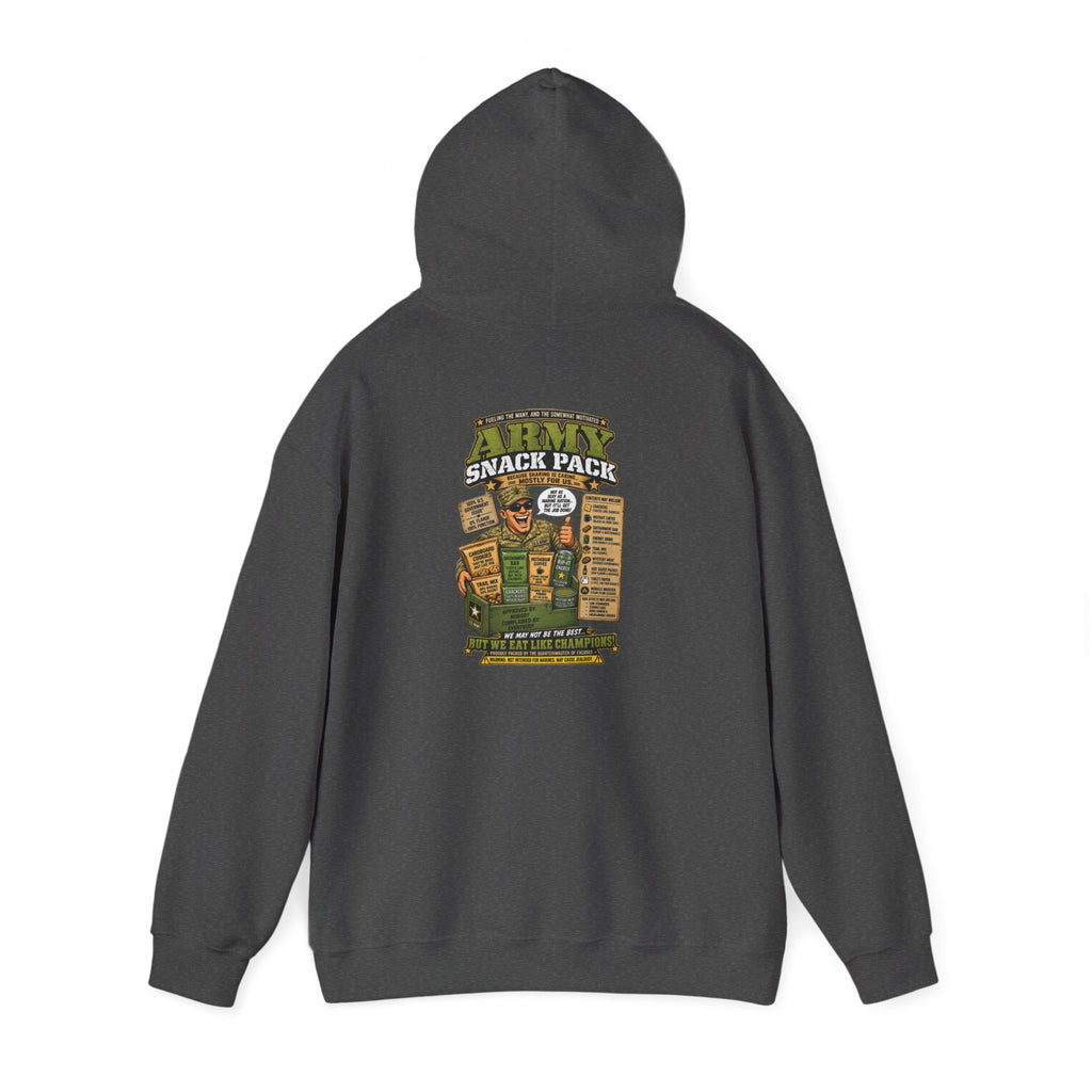 Snack Pack Hoodie — Military-Inspired Tactical Ranger Graphic Sweatshirt